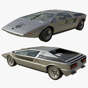 Maserati Boomerang coupe 1972 3D model