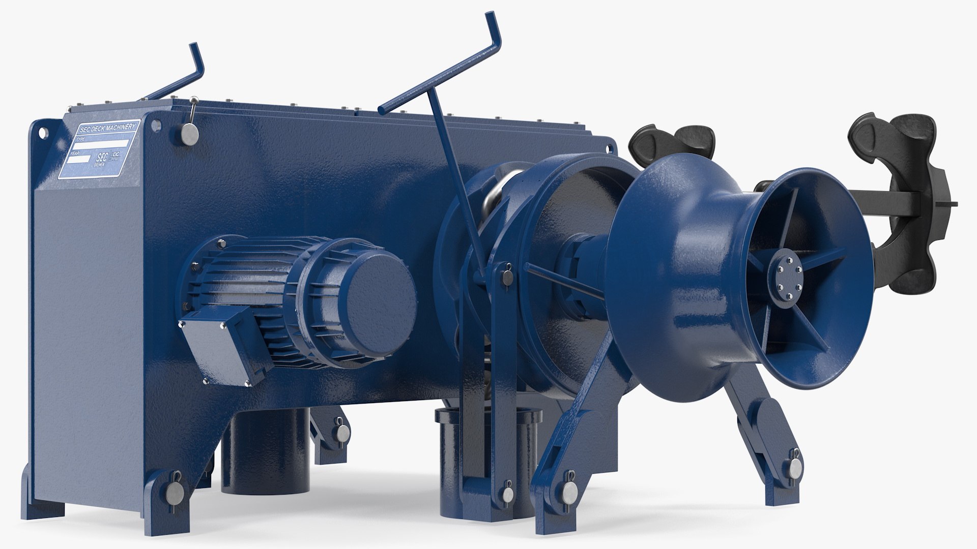 3D marine anchor windlass - TurboSquid 1621837