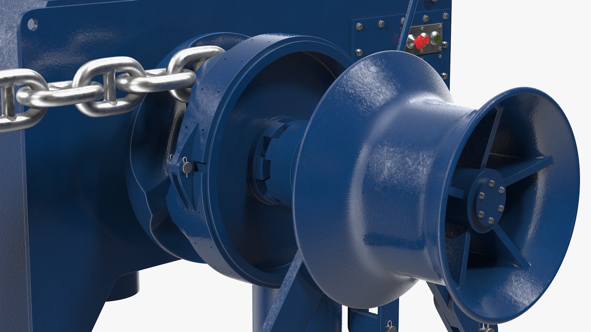 3D marine anchor windlass - TurboSquid 1621837