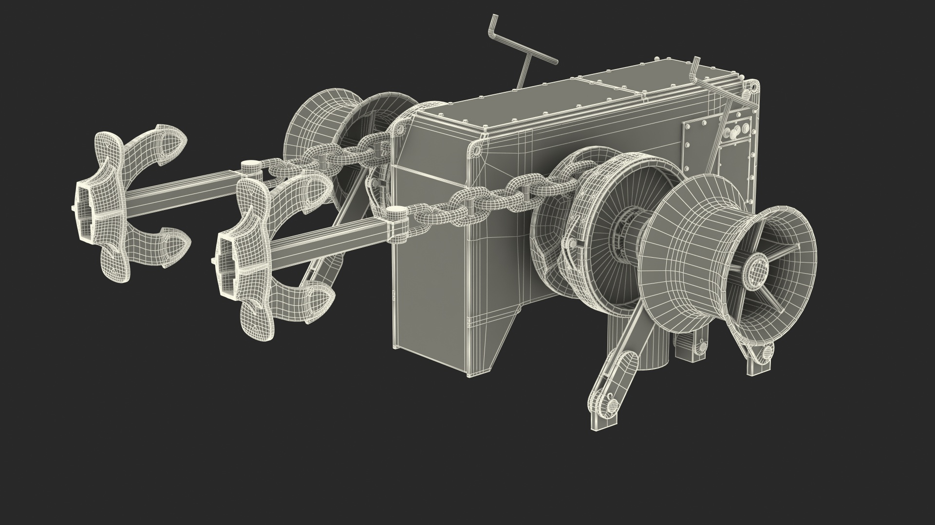 3D Marine Anchor Windlass - TurboSquid 1621837