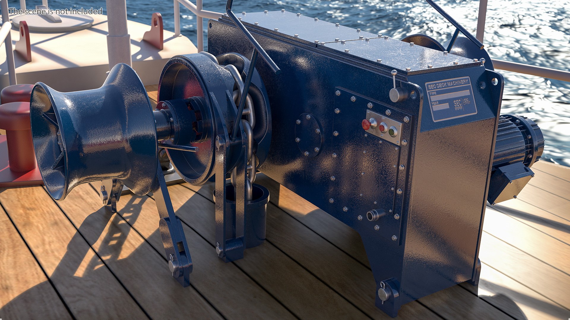 3D Marine Anchor Windlass - TurboSquid 1621837