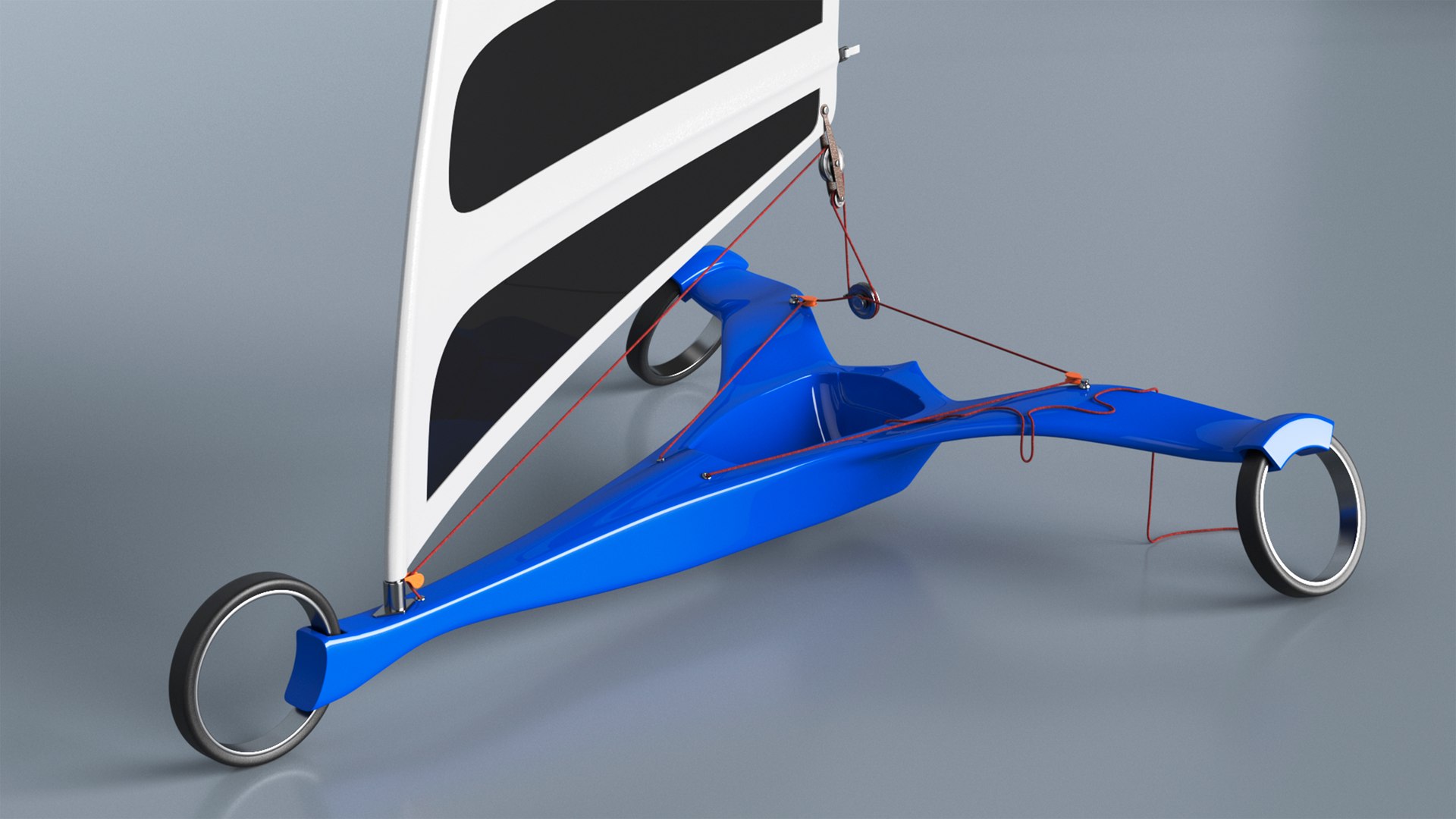 Futuristic Land Sand Yacht Blue 3D Model - TurboSquid 2225214