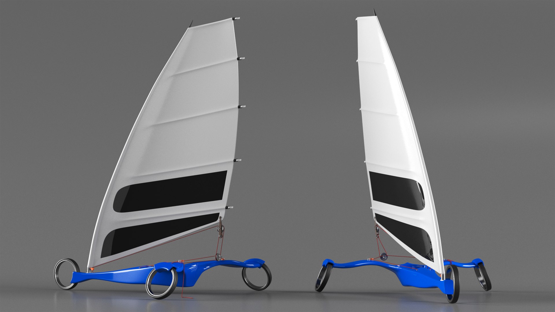 Futuristic Land Sand Yacht Blue 3D Model - TurboSquid 2225214