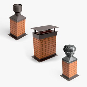Fireplace Chimneys Collection 3D model