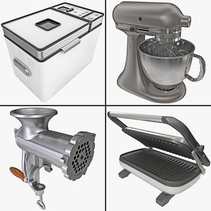 3d kitchenware stand mixer