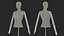 Female Flexible Half Body Mannequin Torso with Wooden Base Rigged for Cinema 4D