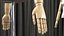 Female Flexible Half Body Mannequin Torso with Wooden Base Rigged for Cinema 4D