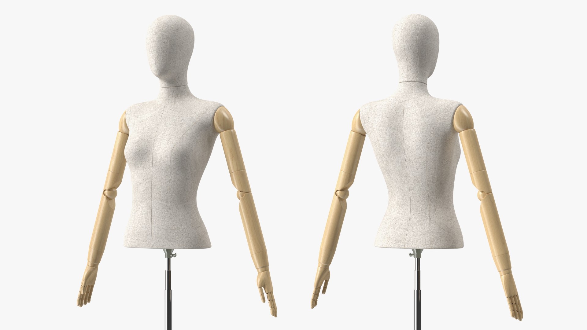 3D Female Flexible Half Body Mannequin Torso with Wooden Base Rigged for Cinema 4D model https://p.turbosquid.com/ts-thumb/rW/dPu2Tk/pF/femaleflexiblehalfbodymannequintorsowithwoodenbaserigged3dsmodel011/jpg/1645011472/1920x1080/fit_q87/0086c780f831df36e9477b85a1bcca4b2f5fd3d6/femaleflexiblehalfbodymannequintorsowithwoodenbaserigged3dsmodel011.jpg