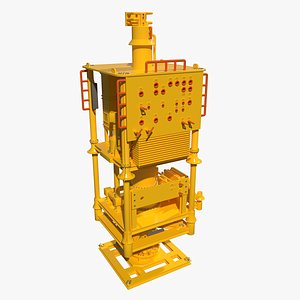 subsea wellhead manifold 3D model