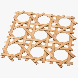 3D Rattan Weaving Pattern model