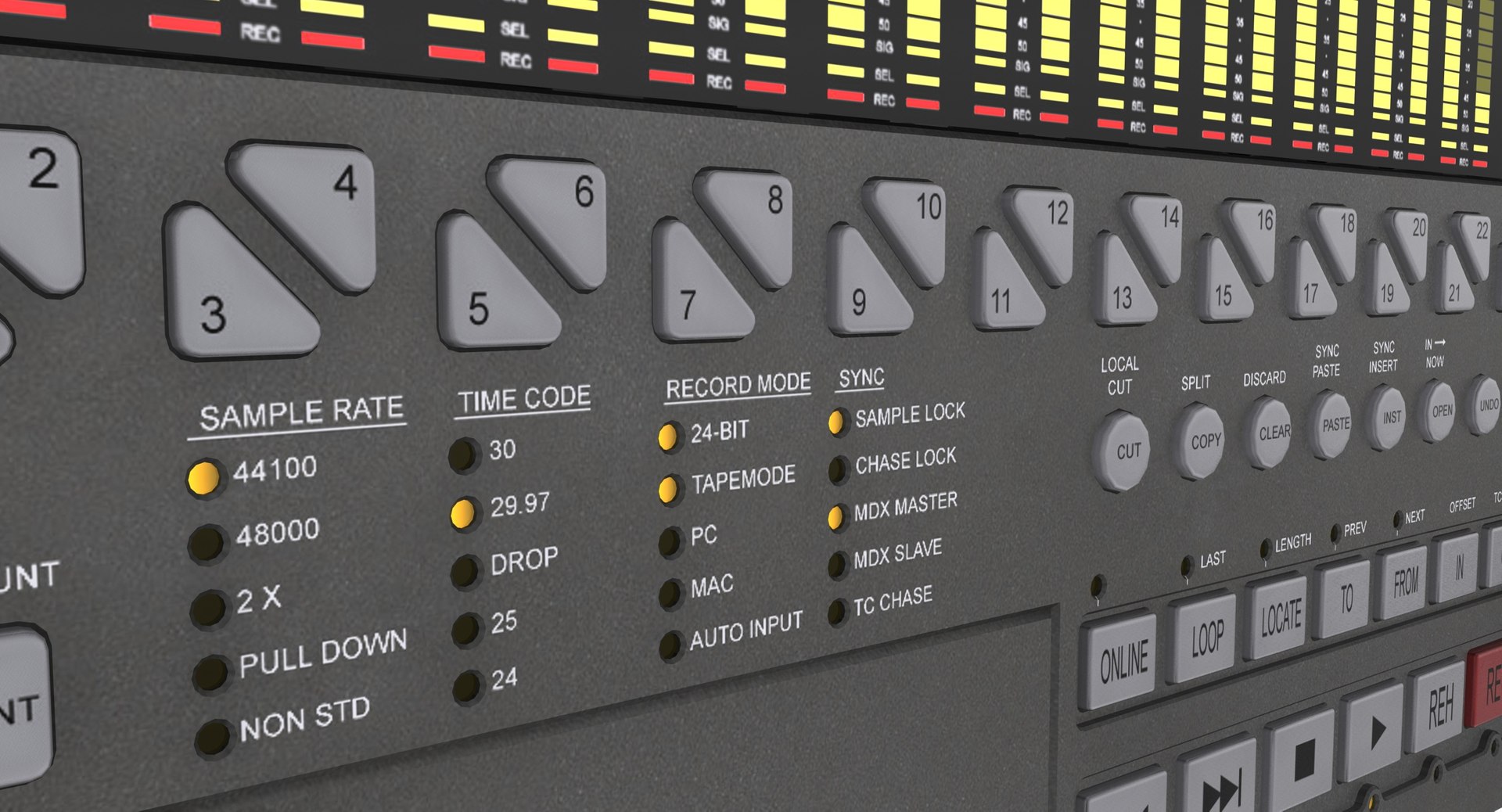 Multitrack Recorder Rack 3d Max