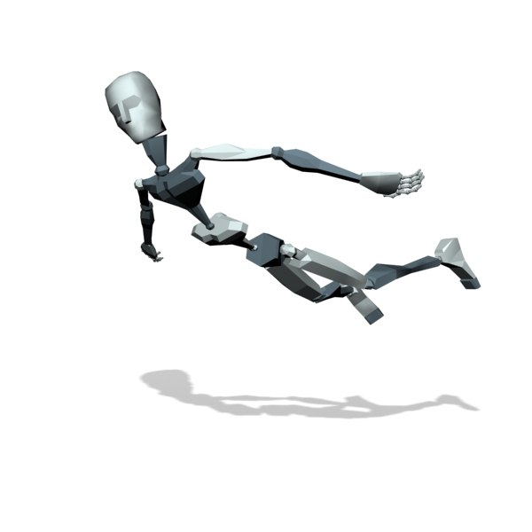 Motion Character Studio Biped moves flying wing