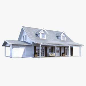 realistic house 3d model