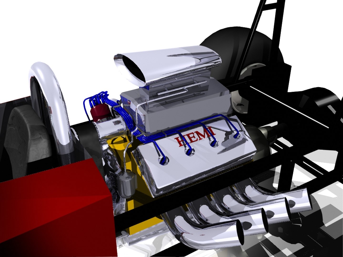 3d Model Fuel Dragster
