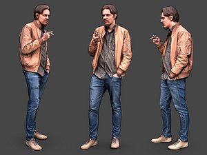 stylized character 3D model