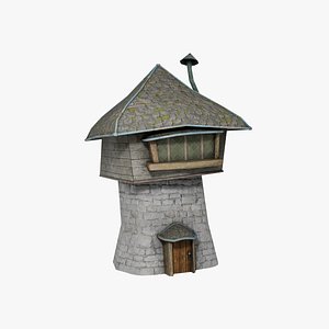 3D model Medieval Fantasy Tower House