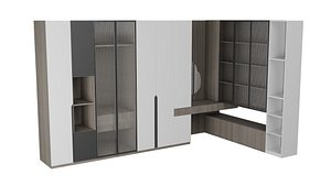 L Shaped Wardrobe Cabinet