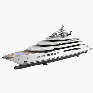 Amadea Superyacht Night Scene