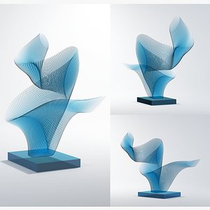 Creative Abstract Glass Sculpture