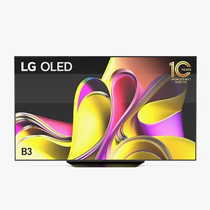 3D model LG OLED TV B3 77 inch 4K Smart TV Self Lit OLED Pixels