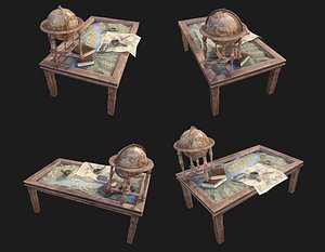 3D geographic table war
