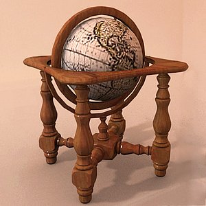world globe 3d max