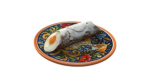 3D Sicilian Cannolo model