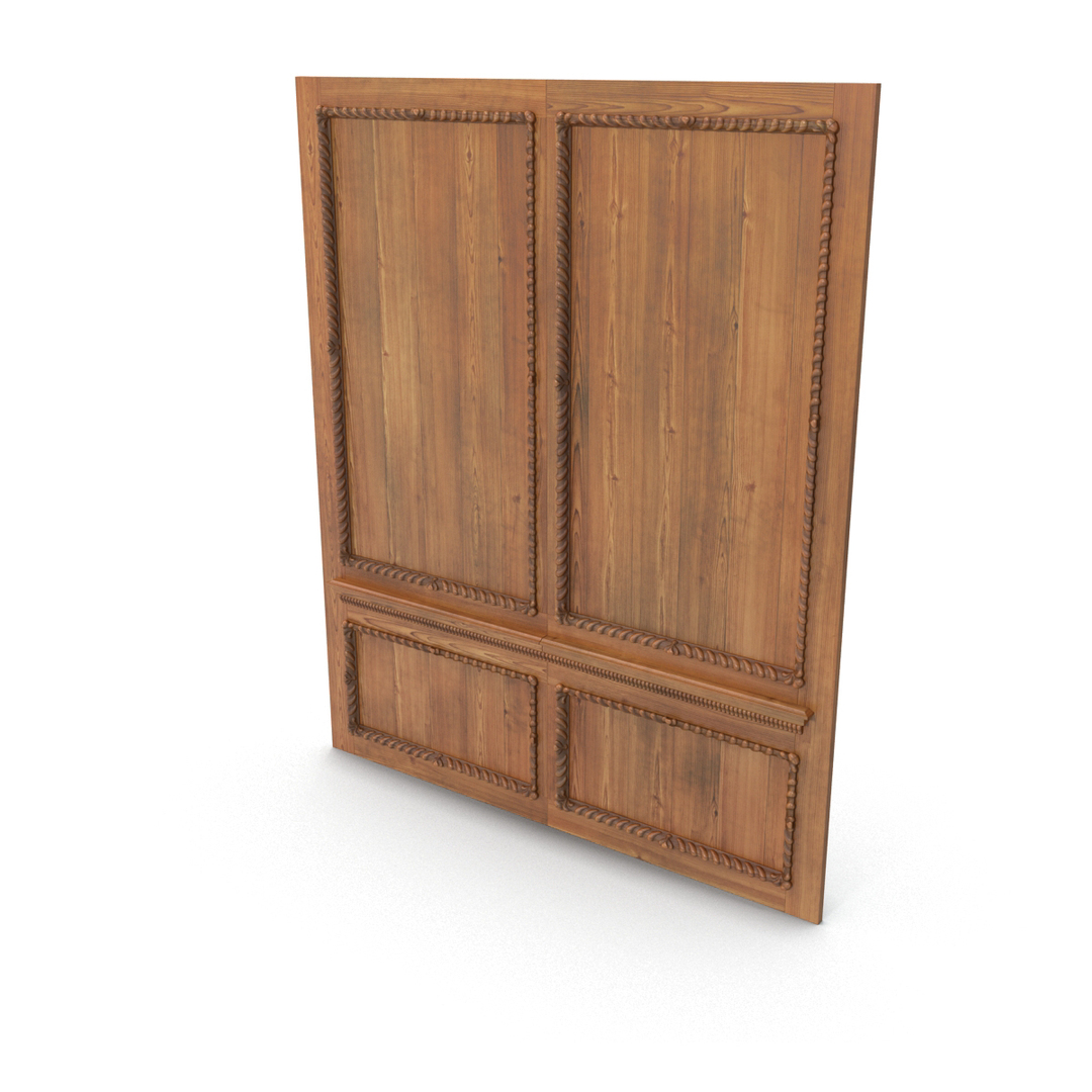 3d Model Wooden Panelling