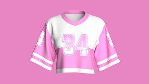 Girls Basketball Crop Tshirt - Mesh