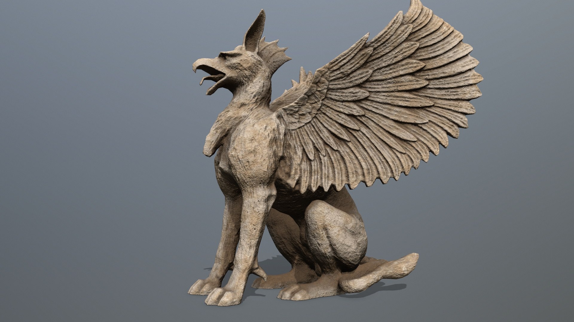 3D Statue Creature - TurboSquid 2054380