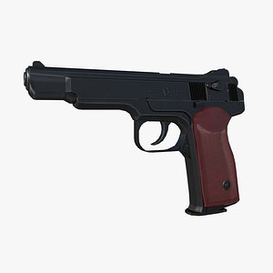 stechkin pistol aps 3D model