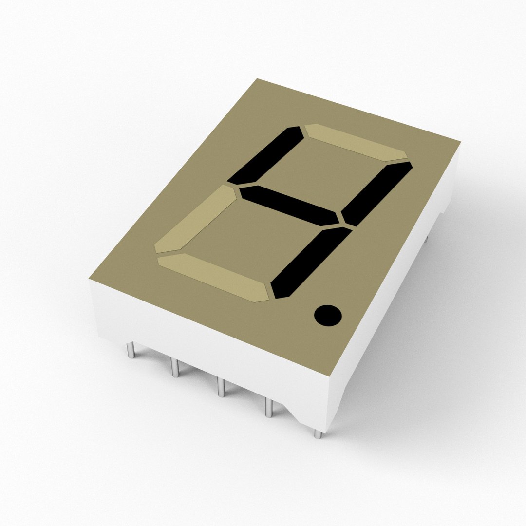 7-segment Led Display - Model - TurboSquid 1326216