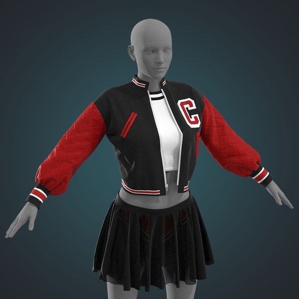 Baseball uniform Marvelous Designer project 3D model