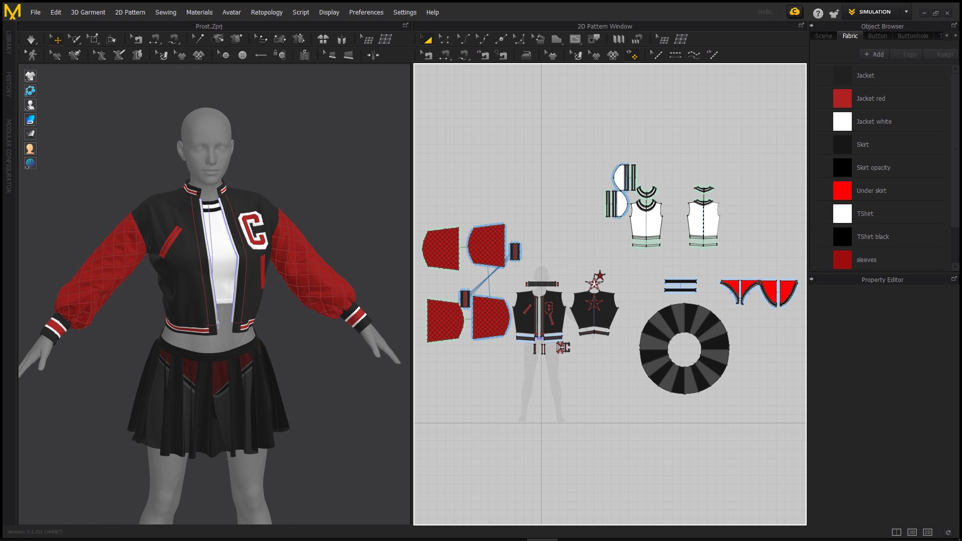 3D Female Outfit Marvelous Designer Project Model - TurboSquid 1721235