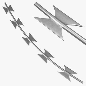 3D BTO22 Galvanized Flat Razor Wire Silver