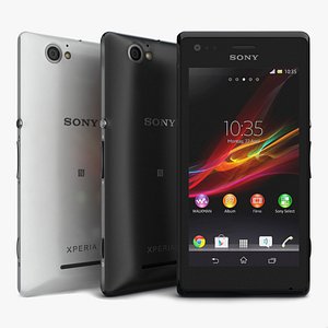 3d model sony xperia m black