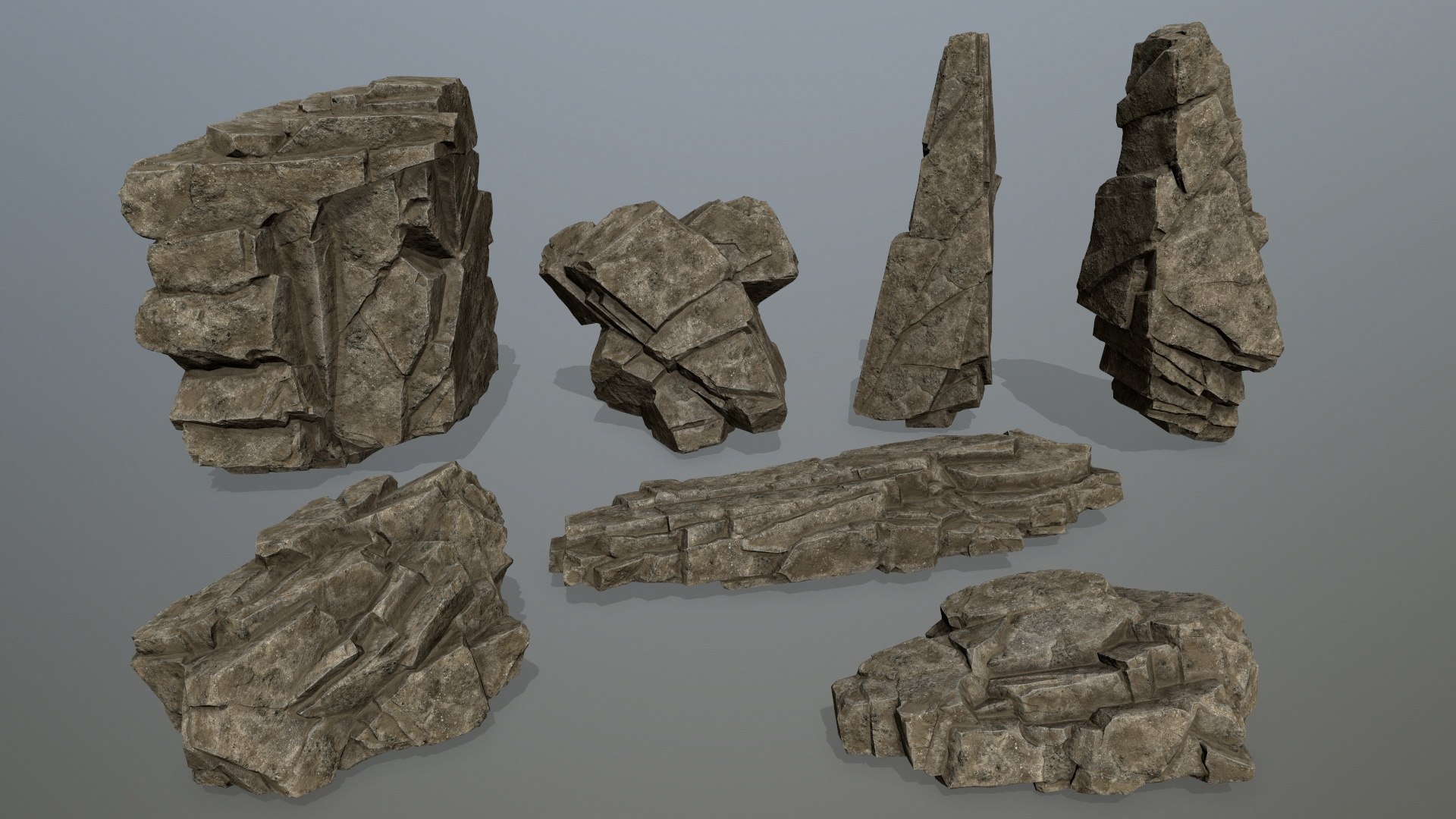 3D model desert rocks - TurboSquid 2022430