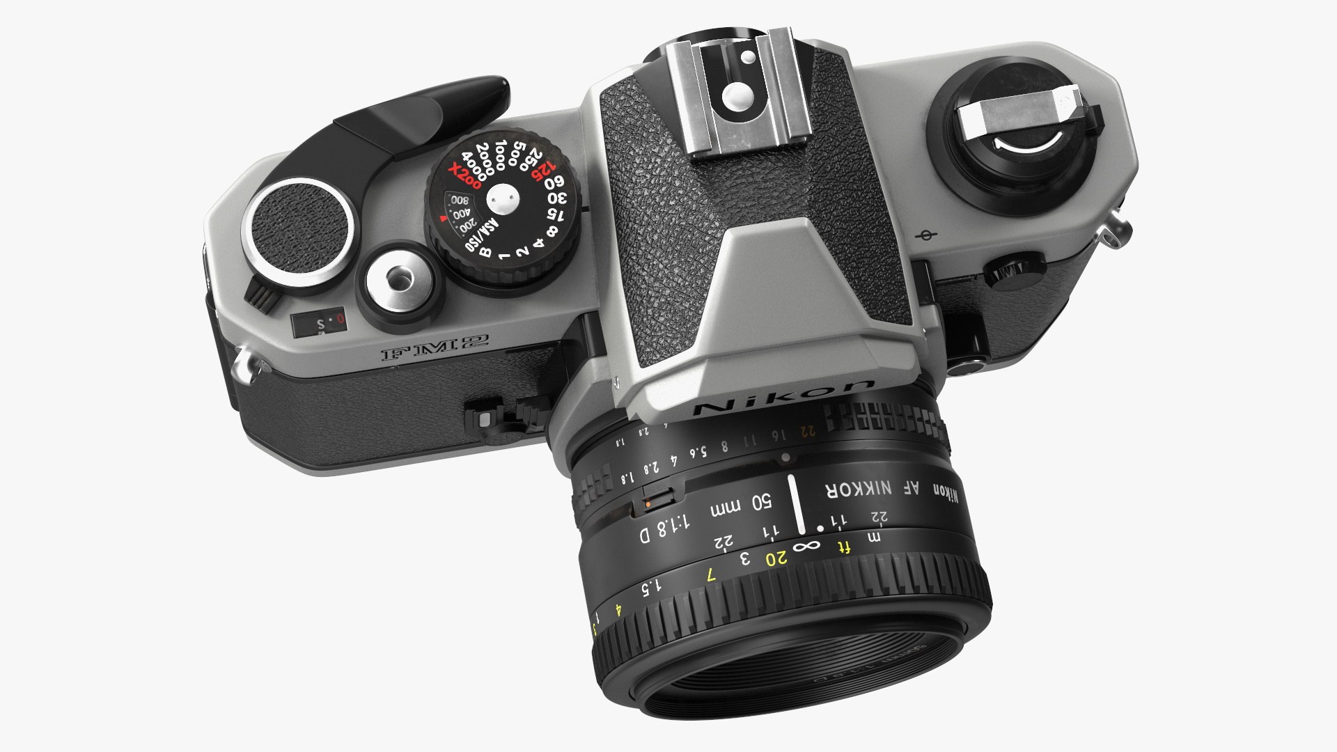 Nikon FM2 SLR Manual Focus Film Camera Model TurboSquid 2145545