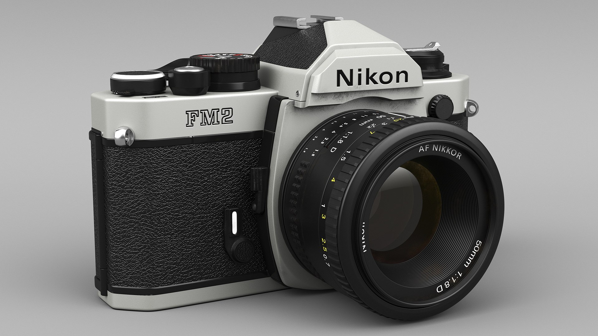 Nikon FM2 SLR Manual Focus Film Camera Model - TurboSquid 2145545