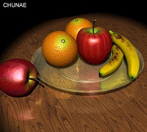 3d model fruits