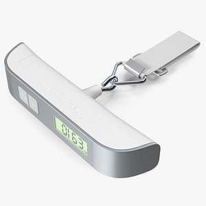 Portable Suitcase Weight Scale with Strap White