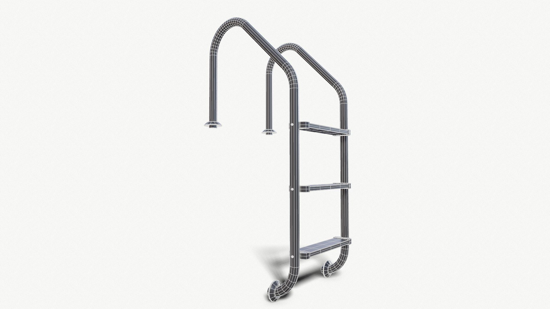 Realistic Pool Ladder 3D Model - TurboSquid 1596383