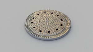 Sewer Grate 06 3D