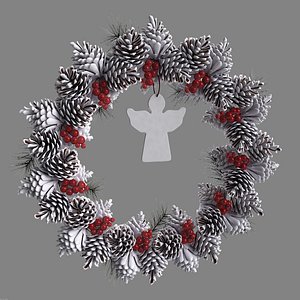 3d model of christmas wreath
