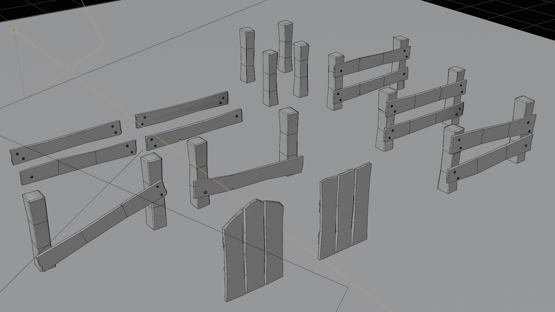 Stylized Fence Pack 3D model https://p.turbosquid.com/ts-thumb/rX/vbK4sA/tm/wireframeimage/jpg/1752877574/1920x1080/fit_q87/5704a6a612483058172f1a39c8192821b177424c/wireframeimage.jpg