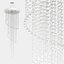 Helix Polished Chrome Clear Crystal 12 Light Halogen Chandelier