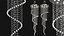 Helix Polished Chrome Clear Crystal 12 Light Halogen Chandelier