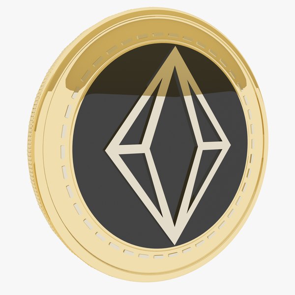 DEXTER Cryptocurrency Gold Coin 3D