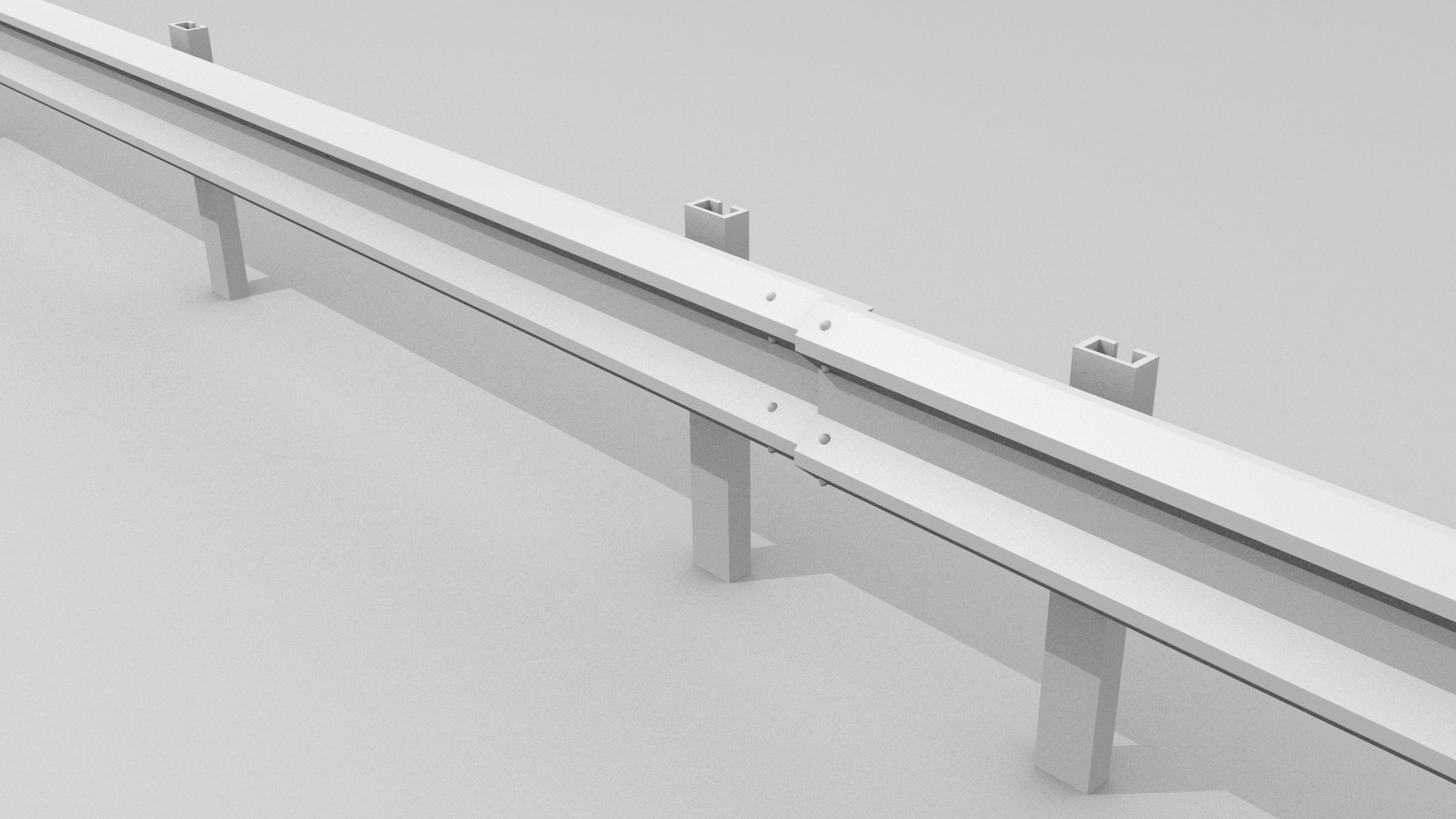 3d Model Traffic Railing