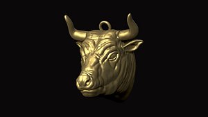 bull head pendant 3D model